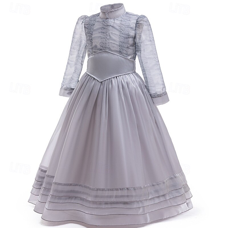 Ghost Bride Lydia Deetz Halloween Dress Beetlejuice Horror Movie Cosplay Costume Dress Up Kid's Girls' Masquerade Party / Evening Easy Halloween Costumes Dress Up4