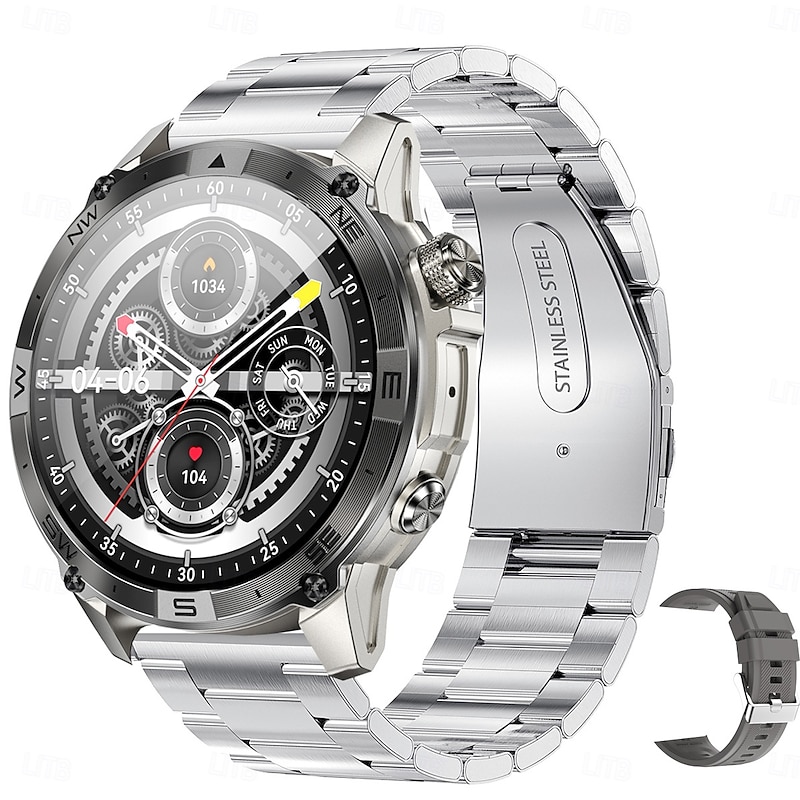 IMOSI GPS HK08 Smart Watch AMOLED Compass Altitude Air Pressure Bluetooth Call World Time 530MAH Sport Tracker Outdoor Clock3