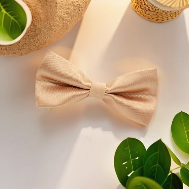 Men's Bow Tie Modern Contemporary Office / Business Traditional / Classic Bow Solid / Plain Color Formal Evening Date Quinceañera & Sweet Sixteen4