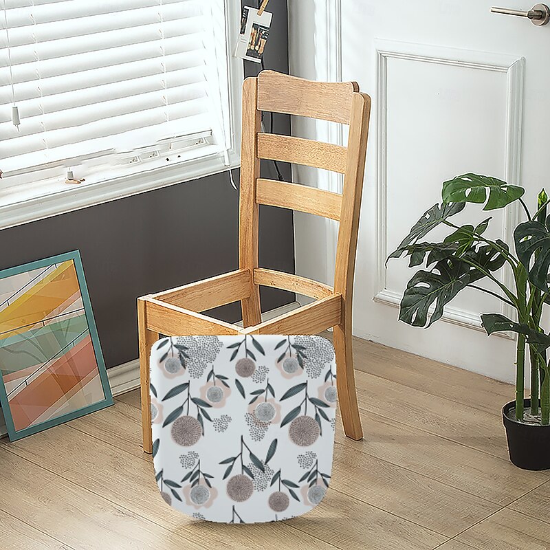 Dining Chair Cover Stretchy and Durable Slipcover Furniture Protector for a Stylish and Elegant Dining Room Decor Ideal for Home or Event Use Stool Chair Cover Geometric Printed Polyester Slipcovers