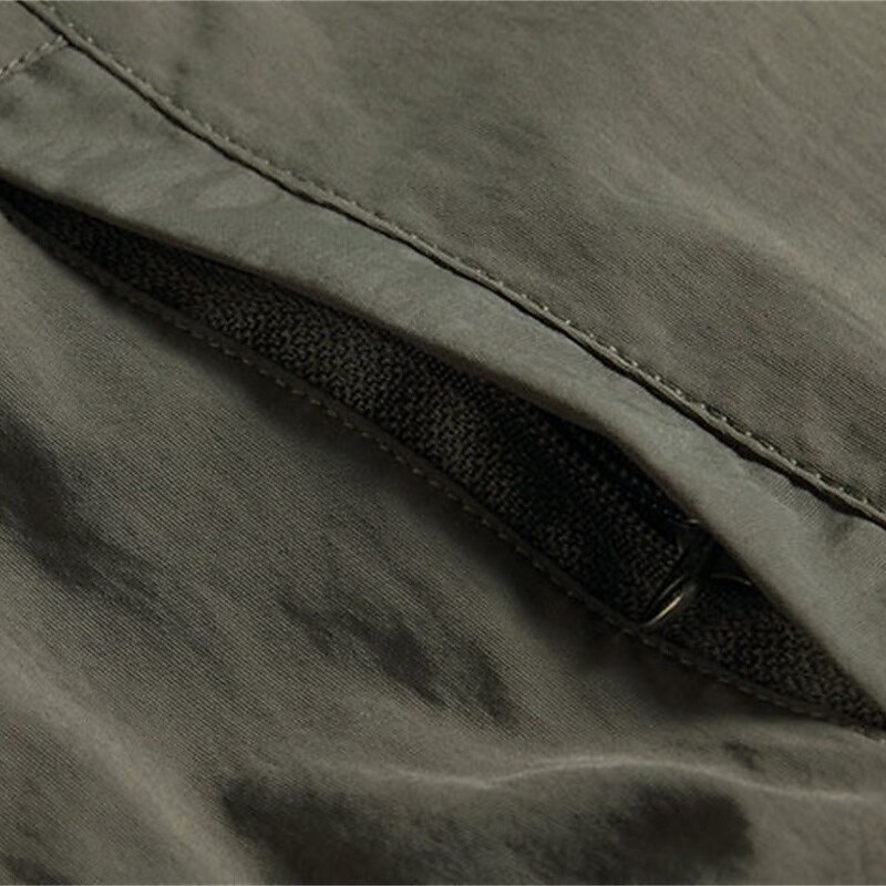 Men's Combat Pants Cargo Pants Convertible Zip Off Pants Hiking Pants Trousers Military Outdoor Regular Fit Waterproof Quick Dry Breathable Pants / Trousers Elastic Waist Army Green Dark Gray Hunting4