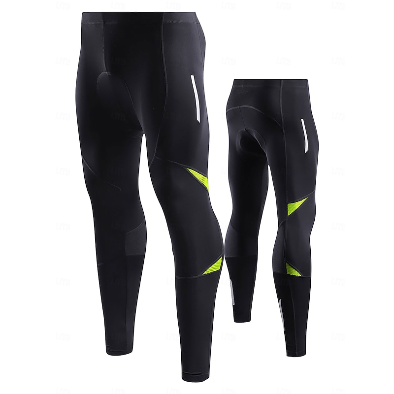 Men's Cycling Tights Cycling Pants Bike Tights Bottoms Race Fit Sports Quick Dry Reflective Strips Stretchy Sweat-Wicking Black Blue Clothing Apparel Bike Wear2