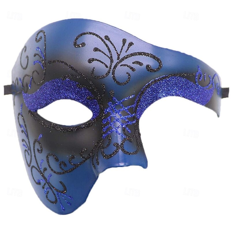 Halloween Mask Venetian Mask Eye Mask The Phantom of the Opera Couples 2 PCS Sexy Costume Adults' Men's Women's Halloween Carnival Mardi Gras Party Easy Halloween Costumes Dress Up3