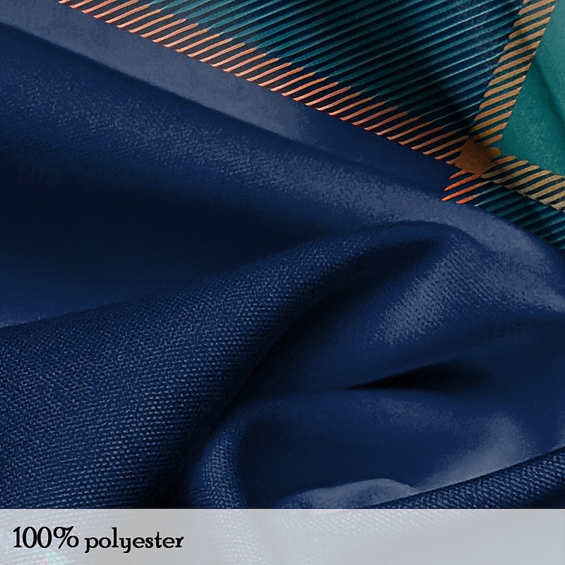 Men's Dress Shirt Button Up Shirt Geometric Pattern Business Daily Blue Long Sleeve Shirt Collar Fall Winter Clothing Apparel Button Up3