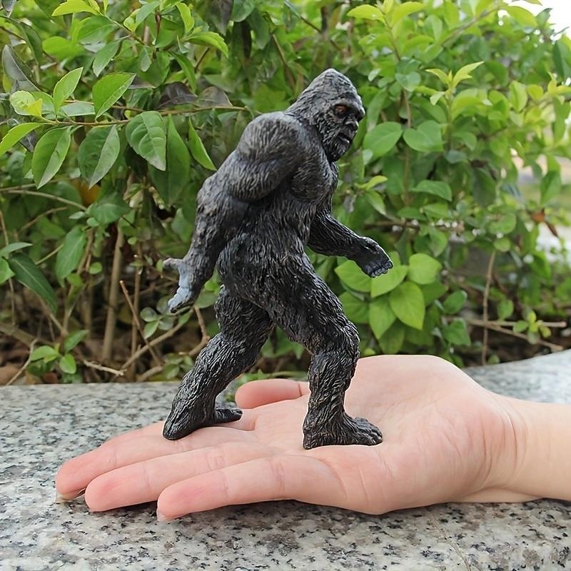1pc Savage Mini Statue Faux Primitive Man Apes, Home Interior Decorations Patio Garden Decorations Desktop Computer Ornaments Cake Decorations Halloween Christmas Gift4