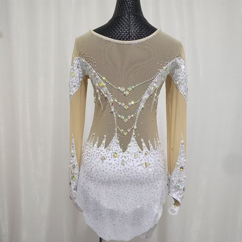 Figure Skating Costumes Figure Skating Performance Costumes Grading Costumes Competition Costumes Children's Adult Women's Figure Skating Costumes Adult And Children's Customized Spandex2