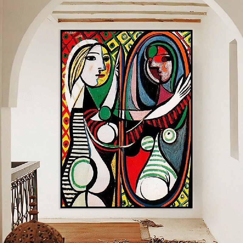 Pablo Picasso oil painting handmade Pablo Picasso Women Abstract Canvas Art oil  Painting for Living Room Bedroom Home Decor Wall Art Pablo Picasso style painting2