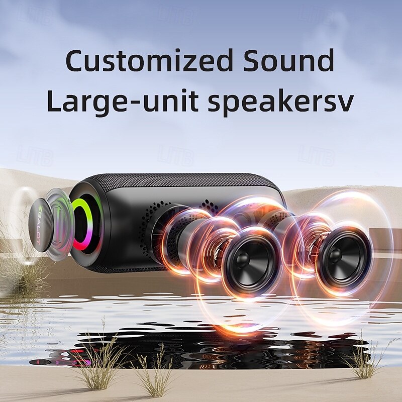 ZEALOT S32 max Outdoor Speaker Bluetooth Speaker Bluetooth USB TF Card Outdoor Waterproof Stereo Sound Speaker For PC Laptop Mobile Phone2