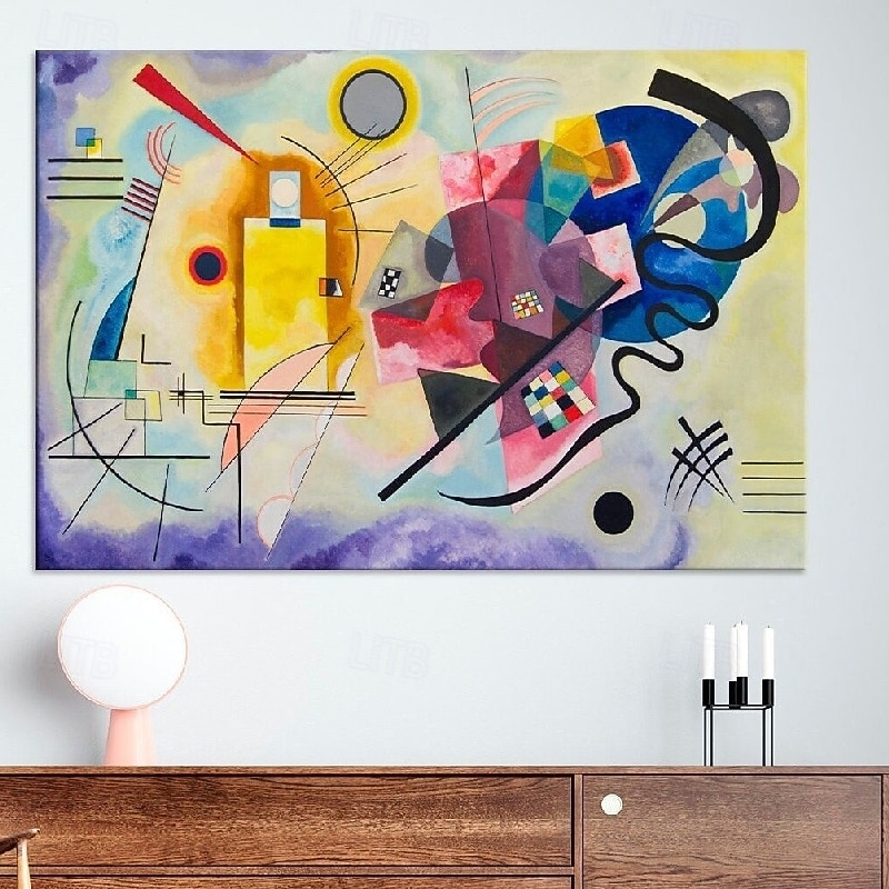 Handpainted famous Wassily Kandinsky oil painting Composition VII 1913 By Wassily Kandinsky Canvas Painting handmade oil painting Wall Art paintings For Living Room bedroom hotel decoration2