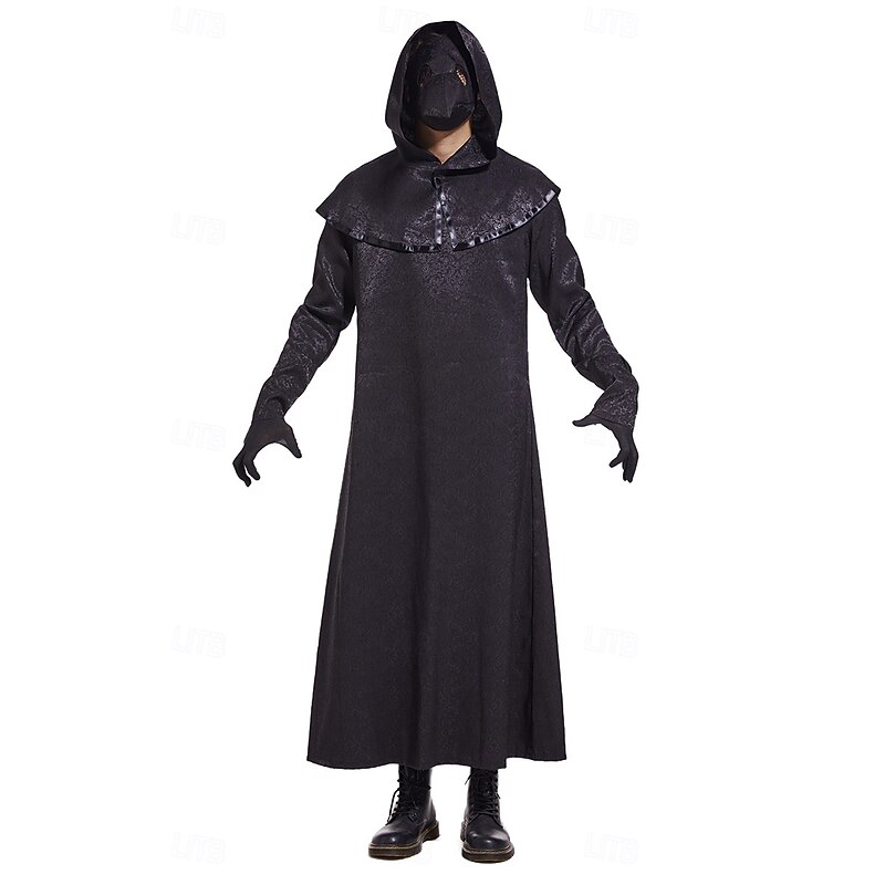Plague Doctor Halloween Cosplay Costume Steampunk Adults' Men's Women's Masquerade Party Easy Halloween Costumes Dress Up2