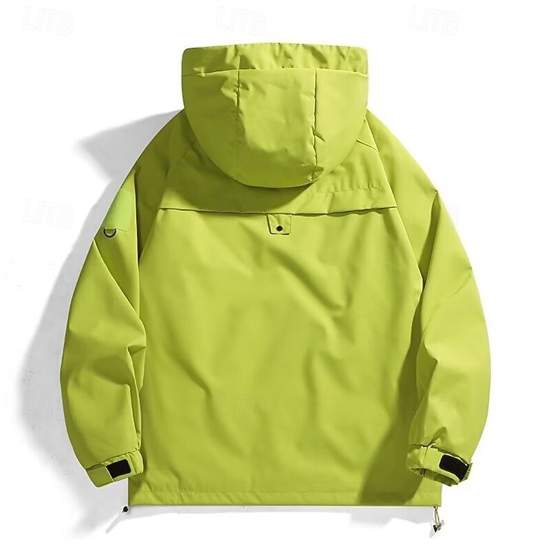 Men's Softshell Jacket Hiking Jacket Outdoor Windproof Water Resistant Windbreaker Jacket Traveling Black Purple Brown Green Khaki2