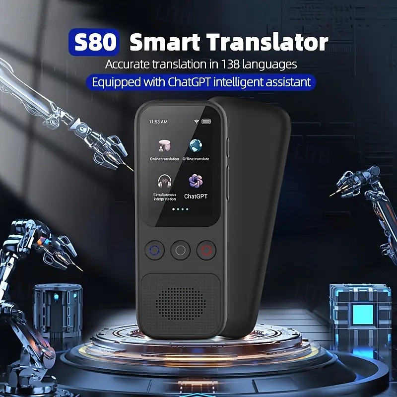 Language Translation Device Two-way Real-time Voice Translation Supports 138 Languages Accurate Offline And Recording 2 Hd Inch Touch Screen For Travel Business And Study3