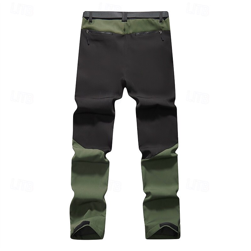 Men's Cargo Pants Hiking Pants Trousers Tactical Pants Military Patchwork Winter Outdoor Regular Fit Thermal Warm Fleece Lining Waterproof Pants / Trousers Army Green Khaki Hunting Climbing Camping4