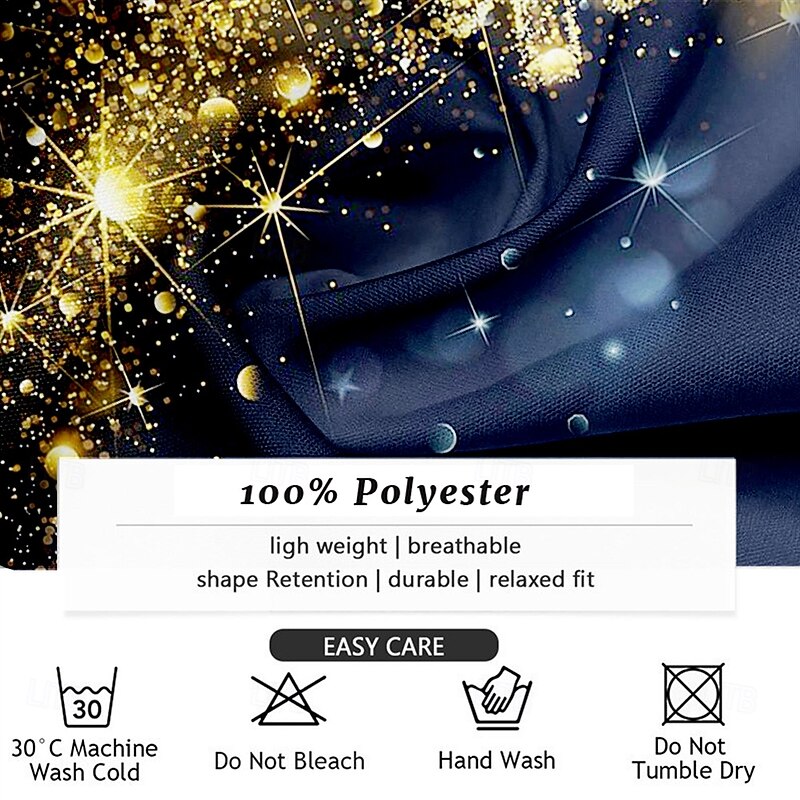 Christmas Men's Christmas Scene Printed Shirts Snowflake Fashion Casual Button Up Long Sleeve Party Evening Daily Fall Winter Spring & Summer Collar Button Up 3D Print Thin Blue Polyester3