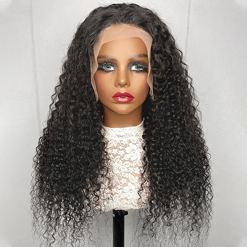 40 inch Curly Human Hair Wigs Lace Frontal Human Hair Wig For Women Choice Glueless Water Deep Wave 6x6 Hd Lace Front Wig2