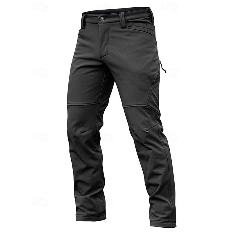 Men's Combat Pants Cargo Pants Hiking Pants Trousers Tactical Pants Military Outdoor Regular Fit Thermal Warm Fleece Lining Waterproof Quick Dry Pants / Trousers Black Grey Hunting Climbing Camping2