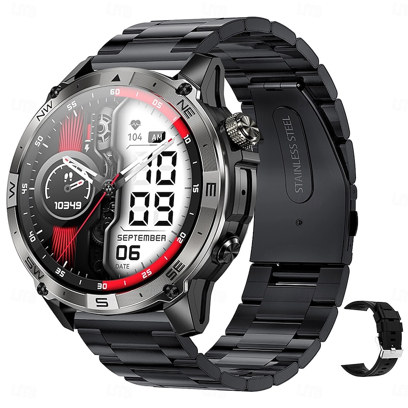 IMOSI GPS HK08 Smart Watch AMOLED Compass Altitude Air Pressure Bluetooth Call World Time 530MAH Sport Tracker Outdoor Clock2