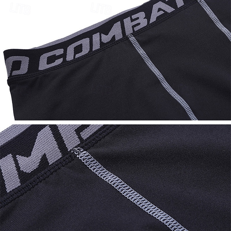 Men's Running Pants Compression Tights Leggings Pocket Elastic Waistband Leggings Outdoor Sports & Outdoor Athletic Fall Quick Dry Lightweight Soft Power Flex Marathon Running Workout Tailored Fit4