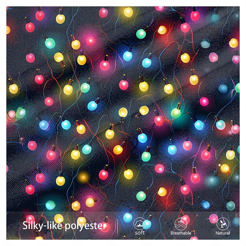 Christmas Men's Christmas Light Printed Sweatpants Lanterns Funny Joggers Trousers Pocket Mid Waist Drawstring Elastic Waist Party Evening Dailywear Spring Fall Winter 3D Print Regular Fit Inelastic3