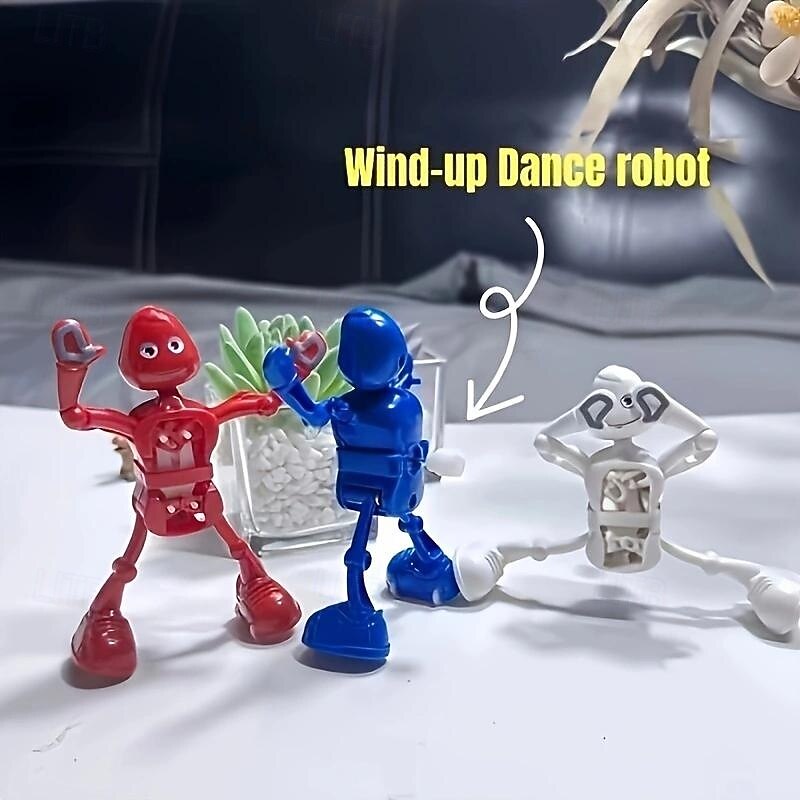 Wind-Up Dancing Robot Toy - Cute & Funny Split-Leg Action, Durable Abs Material, Perfect For Teens Ideal Gift For Birthdays & Holidays4