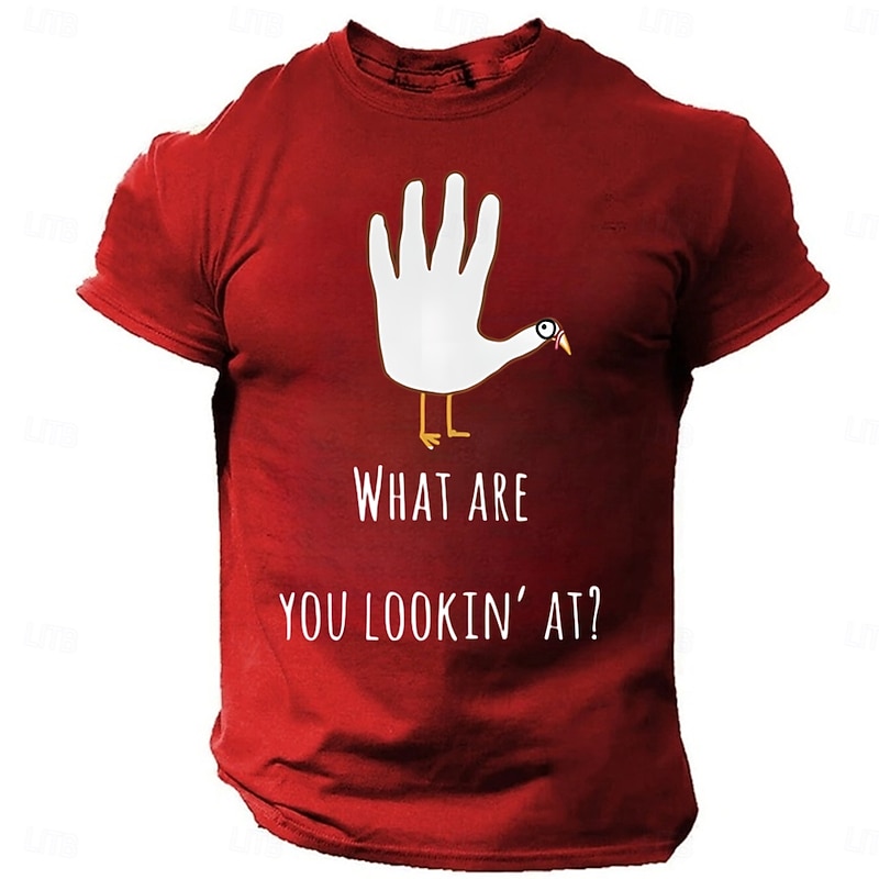 Men's Letter Printed Funny Turkey T Shirt Tee Top 100% Cotton Short Sleeve Graphic Shirt Black Red Dark Grey Comfortable Tee Thanksgiving Festival Fashion Designer Clothing4