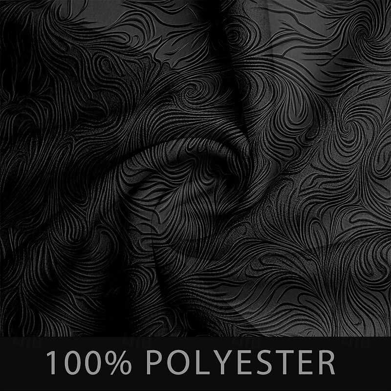 Men's Dress Shirt Button Up Shirt 3D Print Vacation Daily Black Blue Brown Green Long Sleeve Grandad Collar Summer Spring &  Fall Clothing Apparel 3D Print3