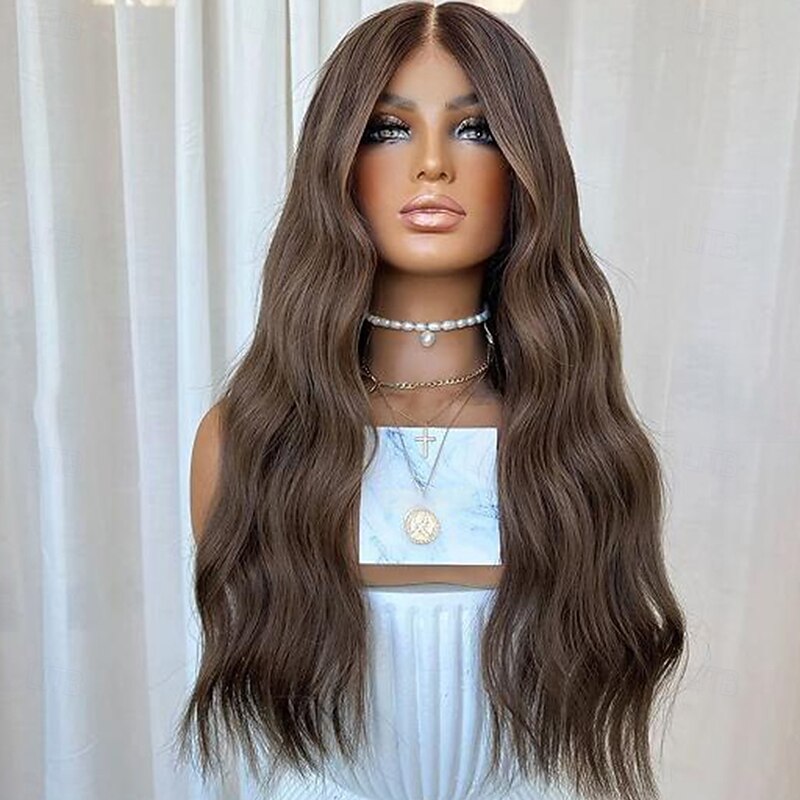 Remy Human Hair 13x4 Lace Front Wig Free Part Brazilian Hair Body Wave Wavy Auburn Wig 130% 150% Density 100% Virgin Glueless Pre-Plucked For Women Long Human Hair Lace Wig2
