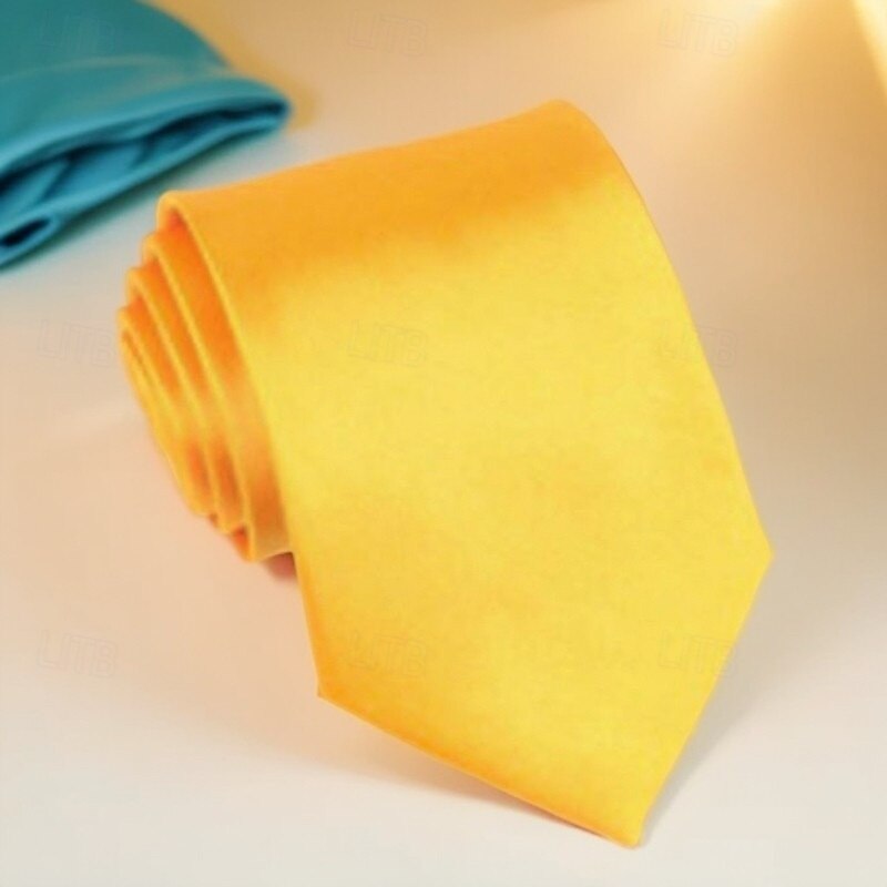 Men's Ties Office / Business Classic Solid / Plain Color Formal Evening Daily Wear Date2