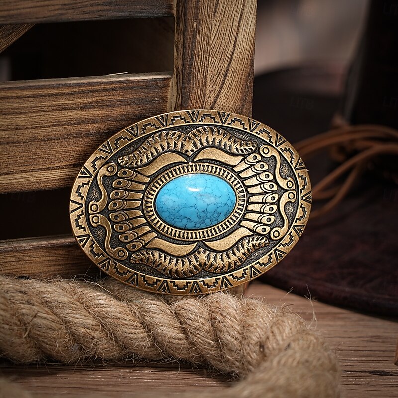 Men's Belt Buckle Buckle Silver Bronze Alloy Vintage Style Retro Vintage Eagle Texas Daily Religious Celebrations2