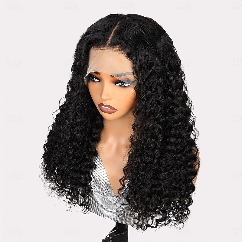 13x4 Human Hair Lace Front Wig High-end Wig Deep Wave Human Hair Wig 200% Density3