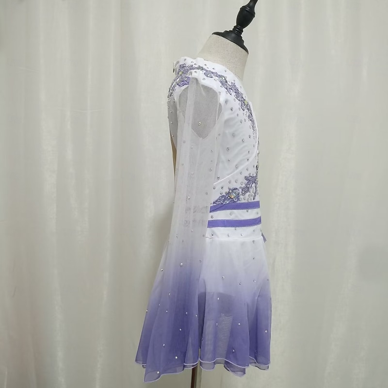 Customized Kosten performance costumes for adults and children figure skating costumes competition training women's skirts performance costumes4