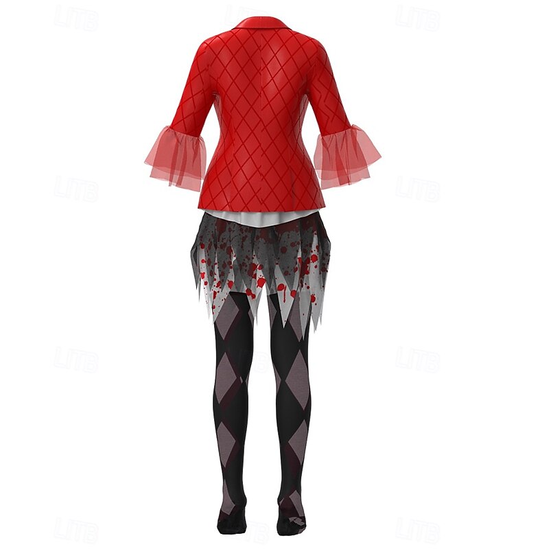 Joker Joker: Folie à Deux Harley Quinn Skirt Outfits Socks / Long Stockings Cosplay Movie Cosplay for Women's Adults' Carnival Performance Party3