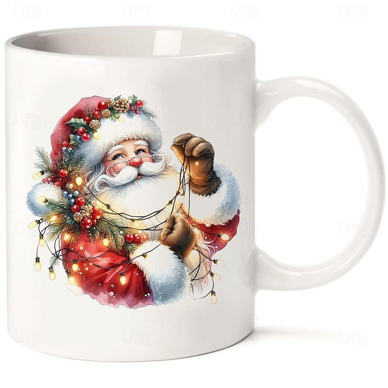 Christmas Coffee Mug 11oz Ceramic Mug Funny Mug Funny Coffee Mug For Family/Friends/Sister/Colleague Novelty Coffee Mug Summer Winter Drinkware Party/Birthday Gift3