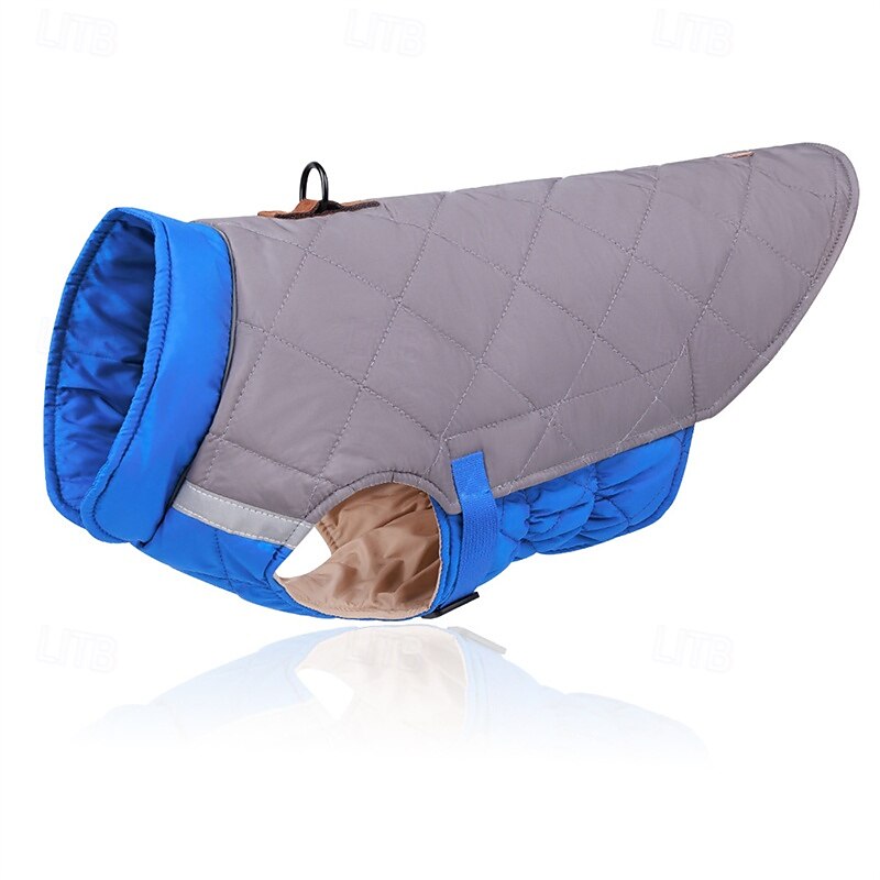 Dog Coat Jacket Fashion Winter Reflective Adjustable Waterproof Warm Fashion Outdoor Dailywear Homewear Dog Clothing for Medium Large3