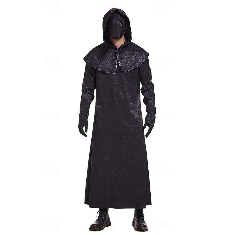 Plague Doctor Halloween Cosplay Costume Steampunk Adults' Men's Women's Masquerade Party Easy Halloween Costumes Dress Up4