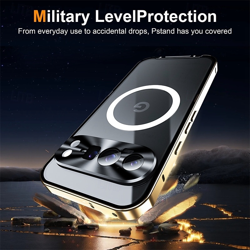 Phone Case For Google Pixel 9 Pro Pixel 9 Pro XL Pixel 8 Pro Pixel 8 Pixel 9 Pixel 7 Pixel 7 Pro Magnetic Adsorption With Magsafe Transparent Camera Lens Protector Support Wireless Charging Acrylic3