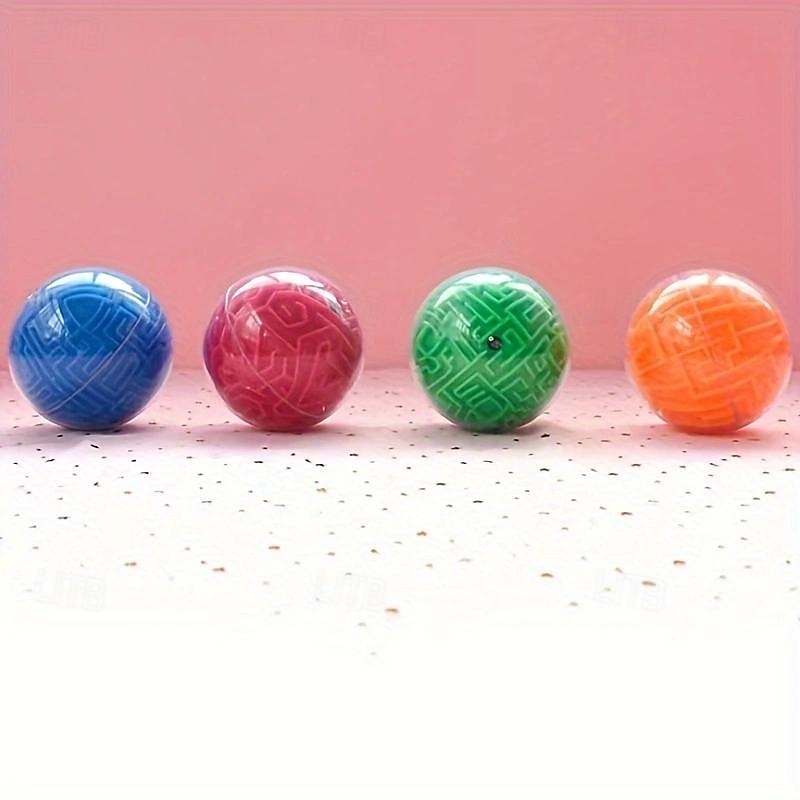 1 Pack 3D Maze Puzzle Balls - Brain Teaser Game for Teens & Adults  Challenging Labyrinth Sphere with Miniature Steel Balls for Critical Thinking & Motor Skills Development2