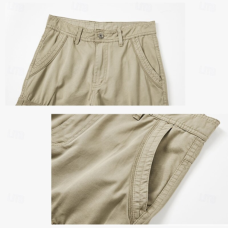 Men's Cargo Pants Cargo Trousers Work Pants Multi Pocket Graphic Cow Outdoor Full Length Outdoor Sports Outdoor Casual Classic Western Cowboy Yellow Army Green Micro-elastic2