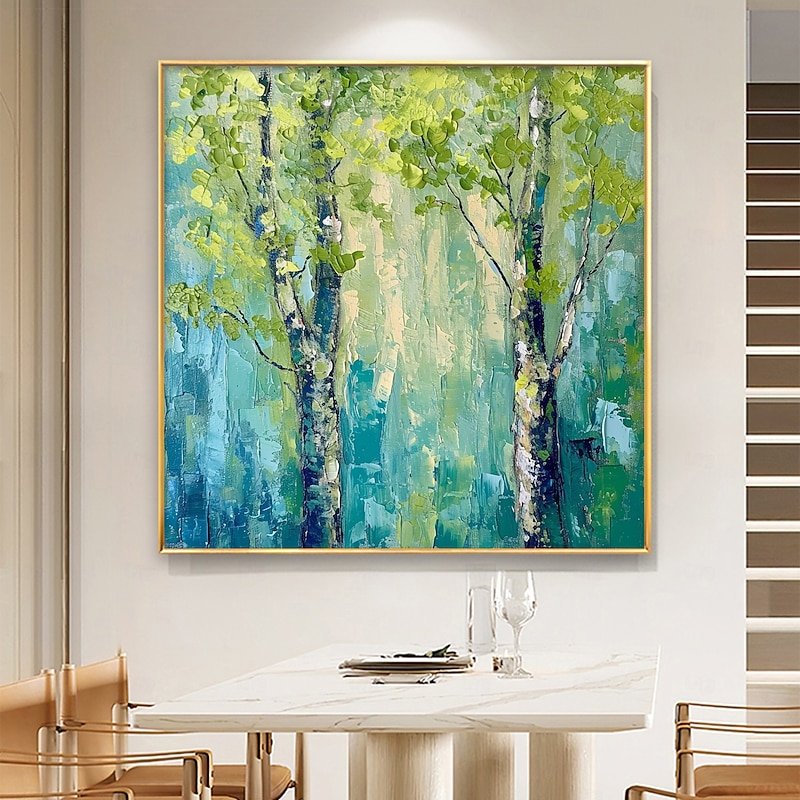 Handmade Oil Painting Canvas Wall Art Decor Original Abstract Landscape Painting for Home Decor With Stretched Frame/Without Inner Frame Painting4