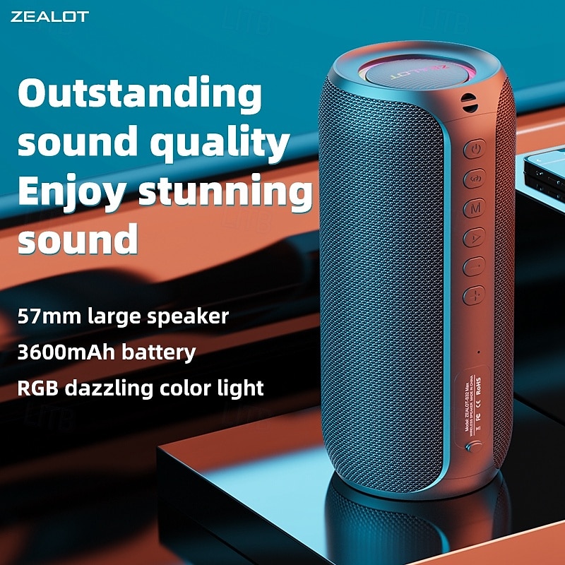 ZEALOT S32 max Outdoor Speaker Bluetooth Speaker Bluetooth USB TF Card Outdoor Waterproof Stereo Sound Speaker For PC Laptop Mobile Phone 2025 - $81.9