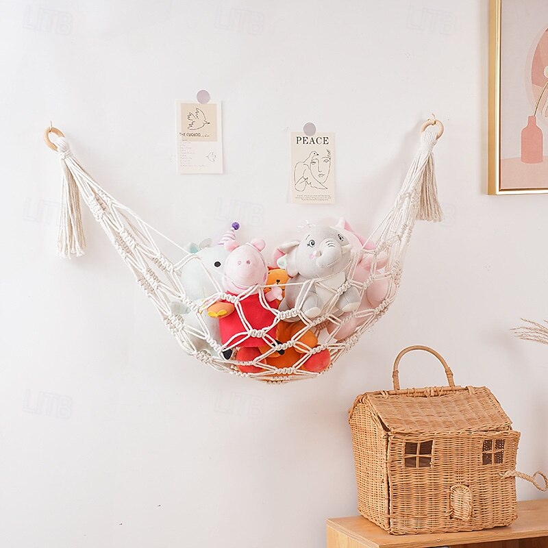 Cuddly Hammock Toy Hammock Organize Stuffed Animals and Children's Toys  Bohemian Tapestry Wall Storage Bag for Nursery Bedroom  Playroom2