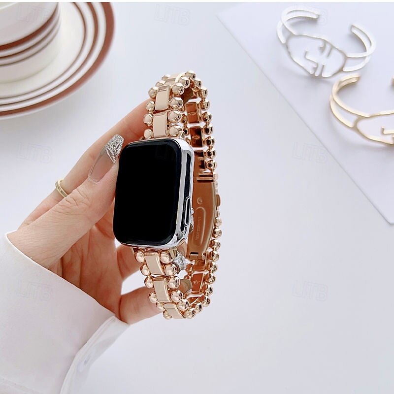 Solo Loop Compatible with Apple Watch band 38mm 40mm 41mm 42mm 44mm 45mm 49mm Metal Clasp Adjustable Alloy Strap Replacement Wristband for iwatch Ultra 2 Series 9 8 7 SE 6 5 4 3 2 14