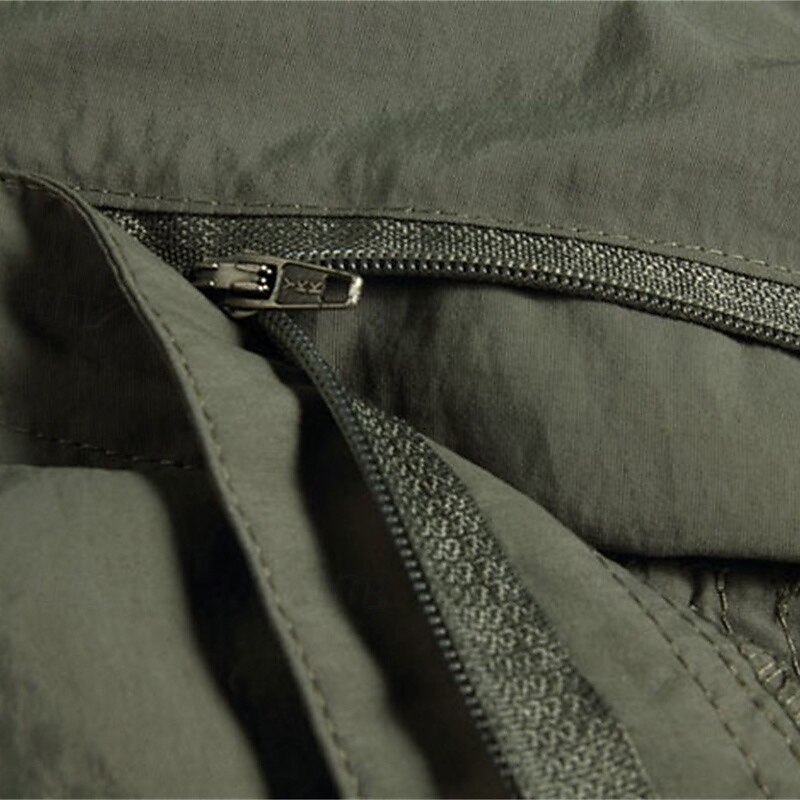 Men's Combat Pants Cargo Pants Convertible Zip Off Pants Hiking Pants Trousers Military Outdoor Regular Fit Waterproof Quick Dry Breathable Pants / Trousers Elastic Waist Army Green Dark Gray Hunting3