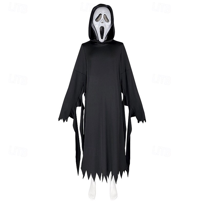 Death Ghostface Halloween Cosplay Costume Mask Scream Horror Scary Costume Adults' Men's Women's Carnival Mardi Gras Party Stage Easy Halloween Costumes Dress Up4