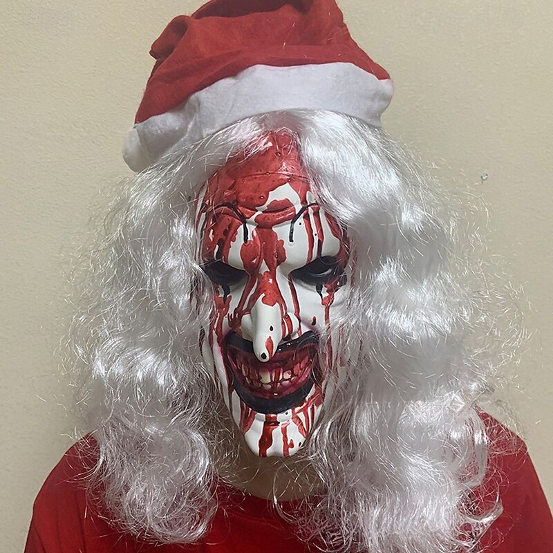 Art the Clown Halloween Mask Full Head Terrifier Scary Costume Adults' Unisex Halloween Carnival Performance Party Easy Halloween Costumes Dress Up2