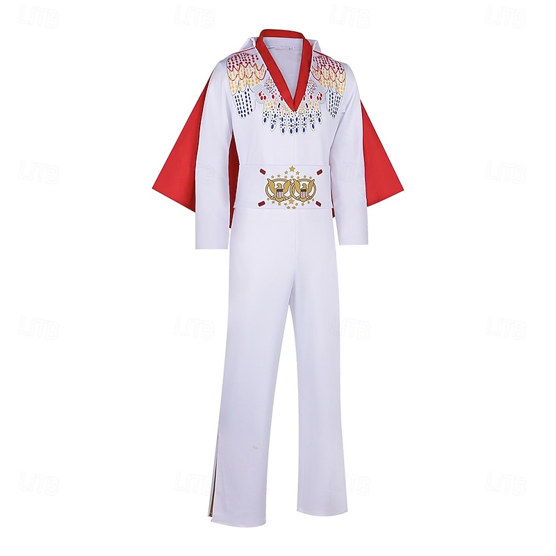 Superstar Halloween Jumpsuit Cosplay Adults' Men's Masquerade Party / Evening Easy Halloween Costumes Dress Up3