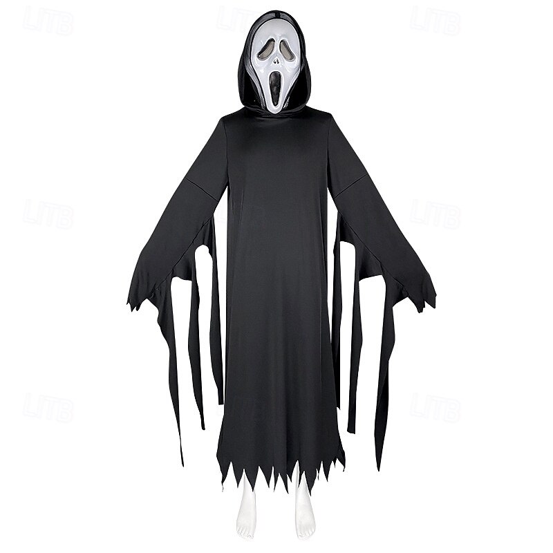 Death Ghostface Halloween Cosplay Costume Mask Scream Horror Scary Costume Adults' Men's Women's Carnival Mardi Gras Party Stage Easy Halloween Costumes Dress Up3