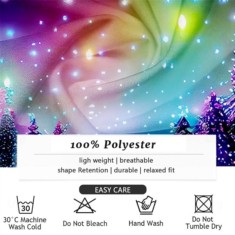 Men's Tree Snowflake Shirt Button Up Shirt Long Sleeve Fashion Casual Party Evening Wear Daily Fall Winter Spring & Summer Shirt Collar Button Up 3D Print Black Blue Purple Green Dark Blue3