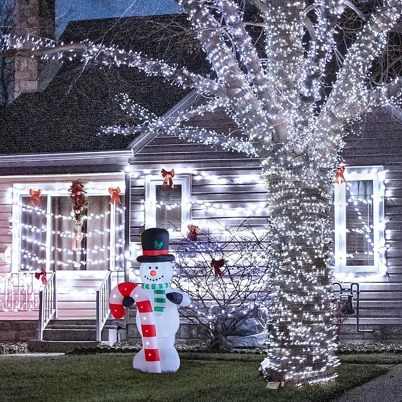 Elegant Wedding Party Reception Solar Christmas String Lights – 8 Mode IP65 Waterproof for Outdoor & Indoor New Year Holiday Decor