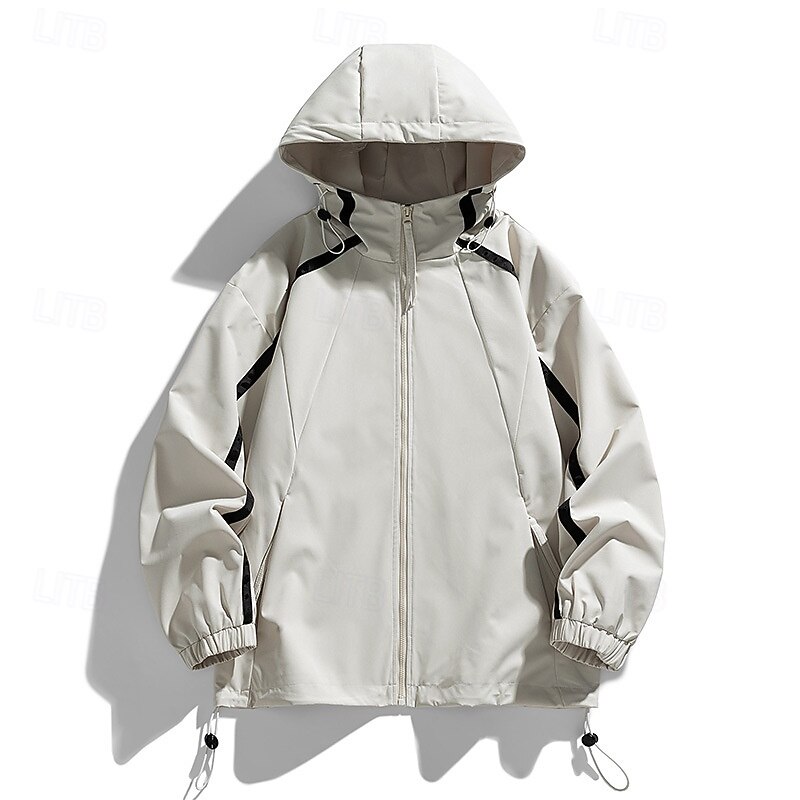 Men's Softshell Jacket Hiking Jacket Outdoor Windproof Windbreaker Jacket Traveling Black Pink Purple Green Khaki3